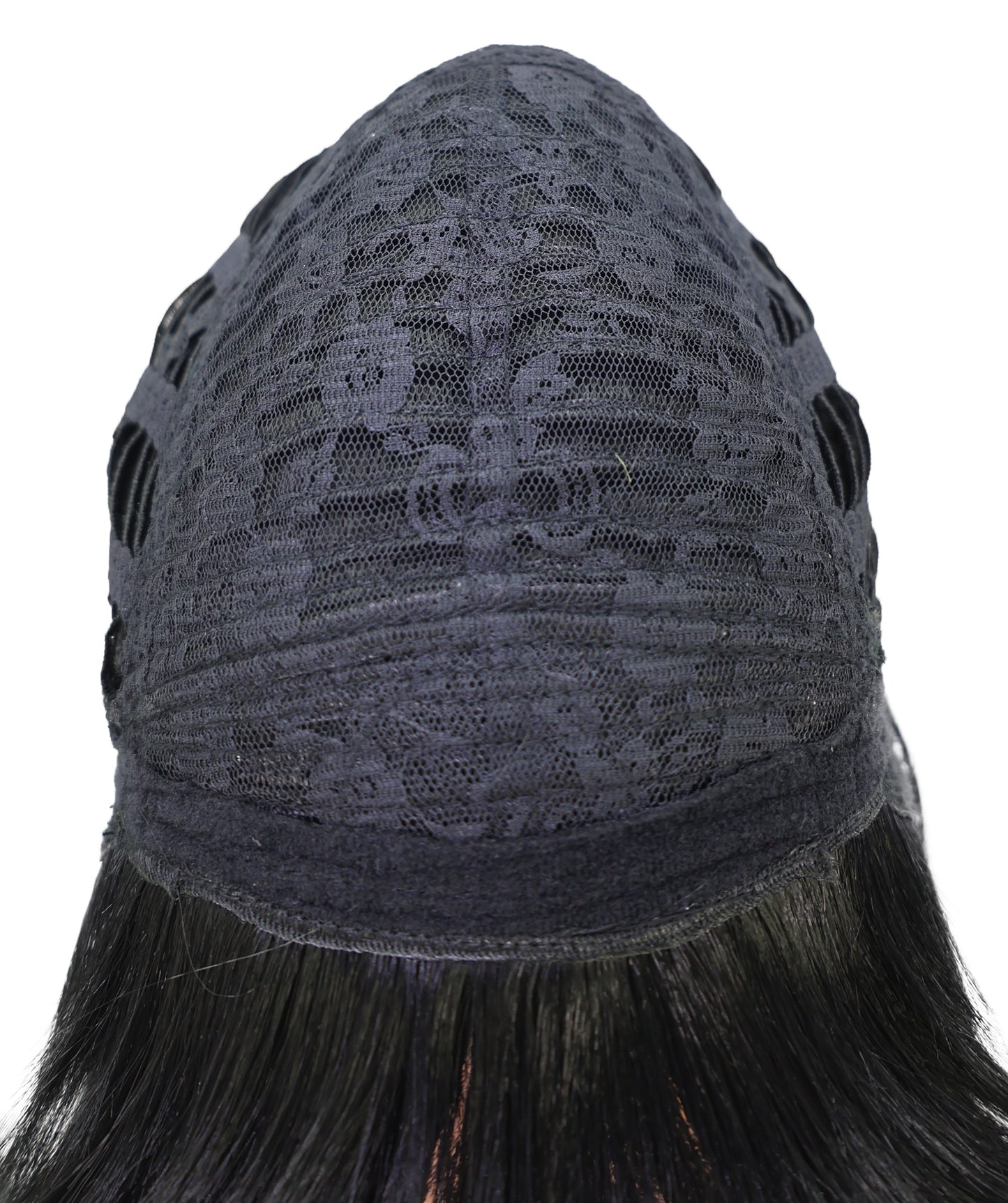 Wigs2you C-176 コスプレウィッグ レディース ブラック＆ミントブルー ポニーテール ロング 27インチ フルウィッグ 耐熱ファイバー キャップレス アニメ風 ハロウィン 仮装 イベント パーティー