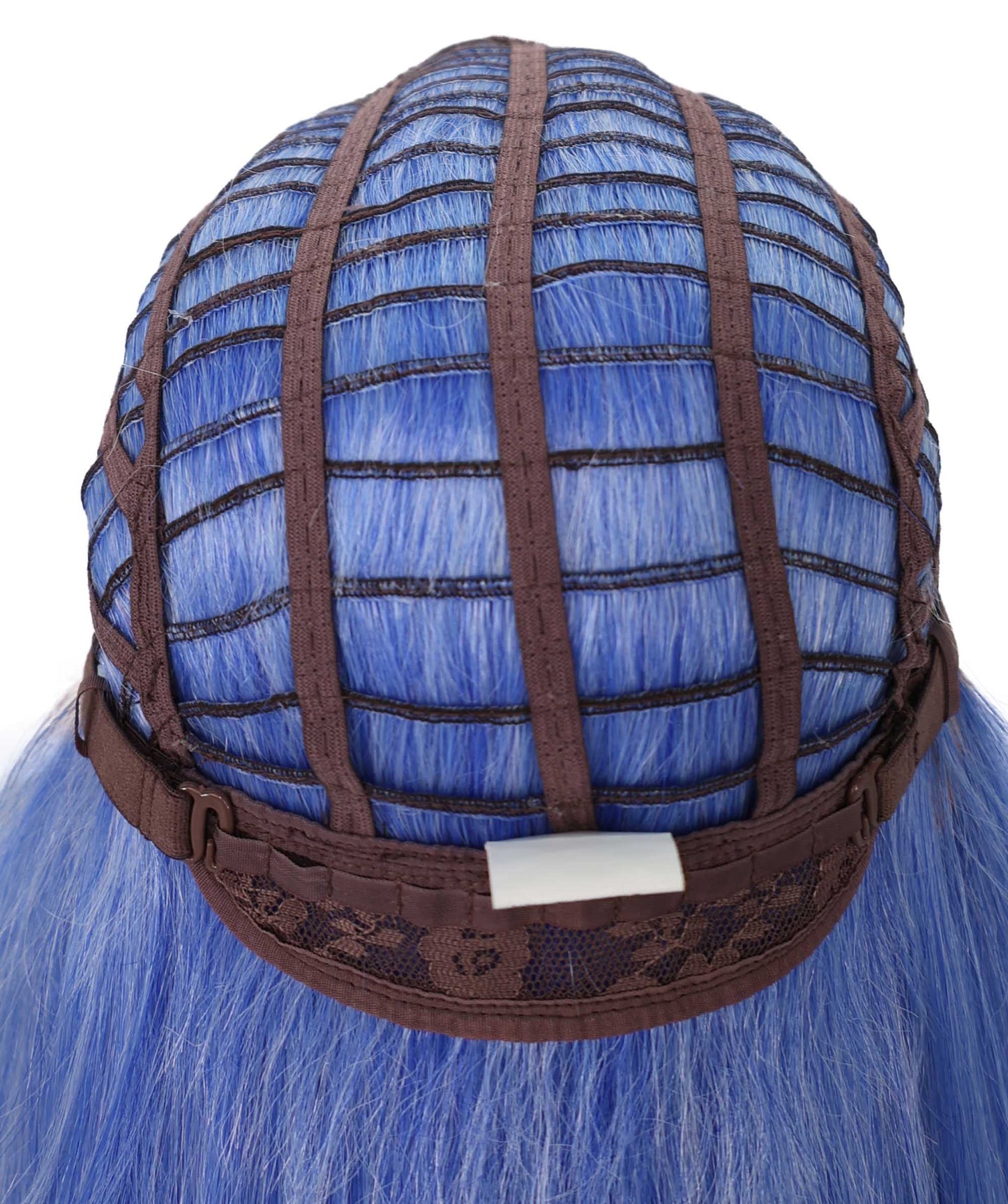 Wigs2you C-179 コスプレウィッグ レディース ブルー ロング ストレート 31.5インチ 前髪付き フルウィッグ 耐熱ファイバー キャップレス アニメ風 ハロウィン 仮装 舞台 イベント