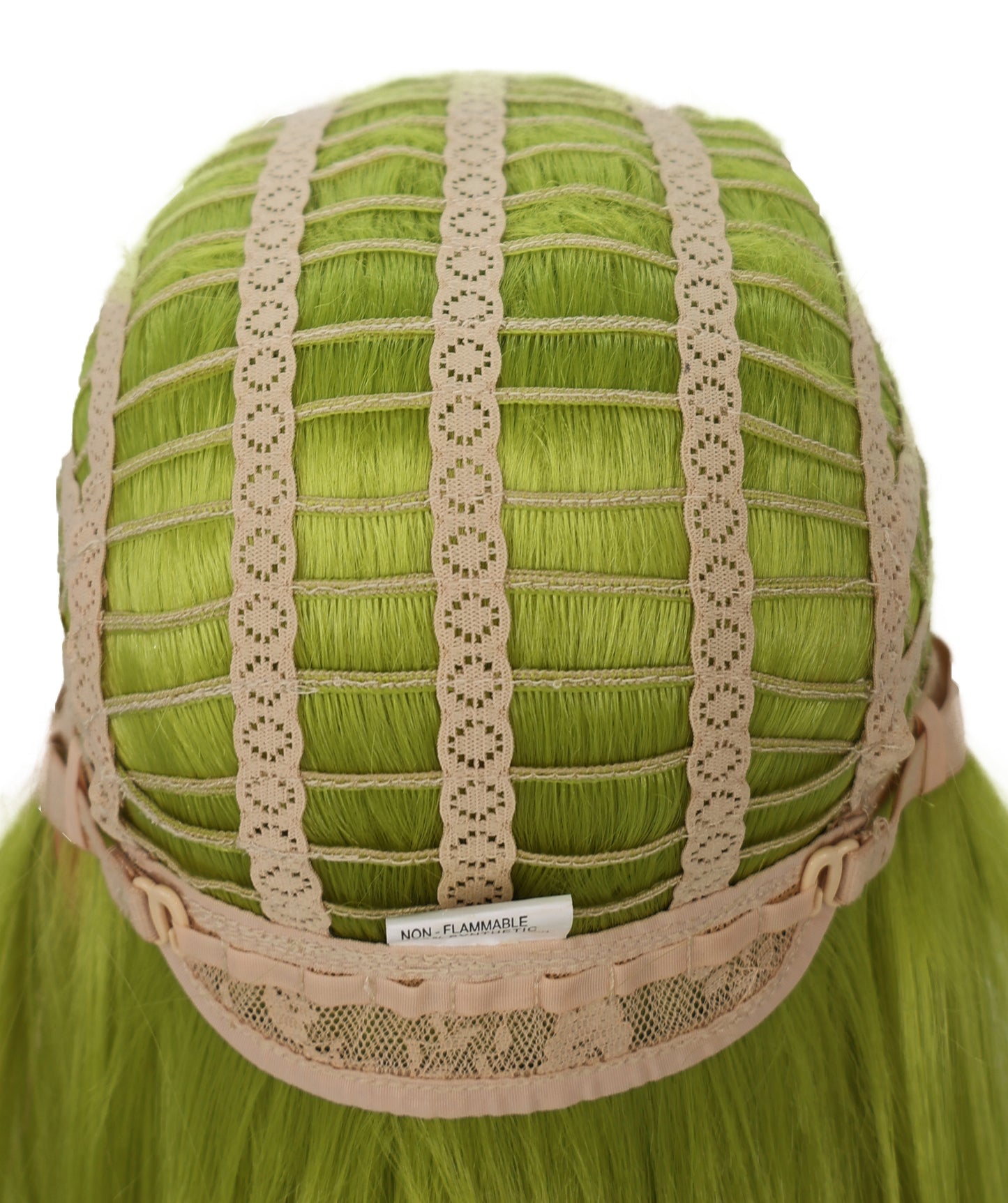 Wigs2you C-182 コスプレウィッグ レディース ライムグリーン ボブ ストレート 13.5インチ 前髪付き フルウィッグ 耐熱ファイバー キャップレス アニメ風 ハロウィン 仮装 舞台 イベント パフォーマンス