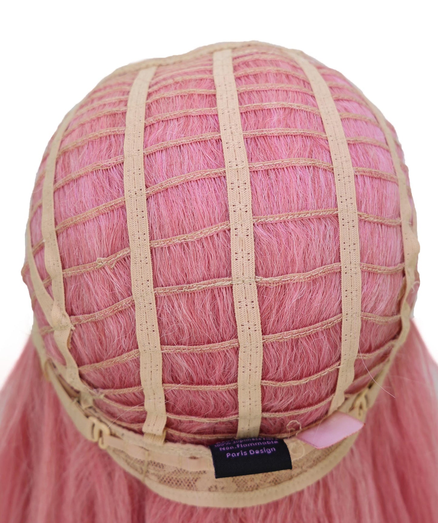 Wigs2you C-184 コスプレウィッグ レディース ピンク ロング ストレート 29インチ フルウィッグ 耐熱・難燃性ファイバー キャップレス ハロウィン 仮装 イベント パーティー