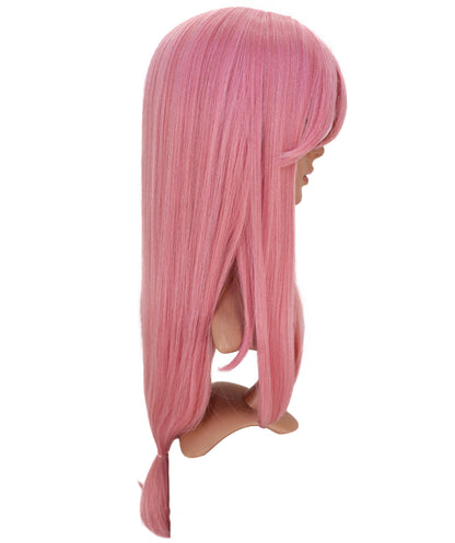 Wigs2you C-184 コスプレウィッグ レディース ピンク ロング ストレート 29インチ フルウィッグ 耐熱・難燃性ファイバー キャップレス ハロウィン 仮装 イベント パーティー