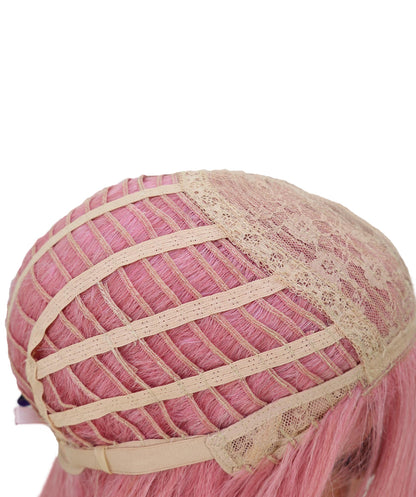 Wigs2you C-184 コスプレウィッグ レディース ピンク ロング ストレート 29インチ フルウィッグ 耐熱・難燃性ファイバー キャップレス ハロウィン 仮装 イベント パーティー