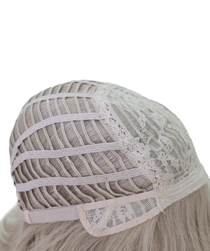 Wigs2you C-186 女性用コスプレウィッグ、グレーとグリーン、ロングストレート、約56cm、フルウィッグ、耐熱ファイバー、キャップレス、アニメスタイル、ハロウィン、コスチュームパーティー、イベント、ステージパフォーマンス、写真撮影、パーティー用。
