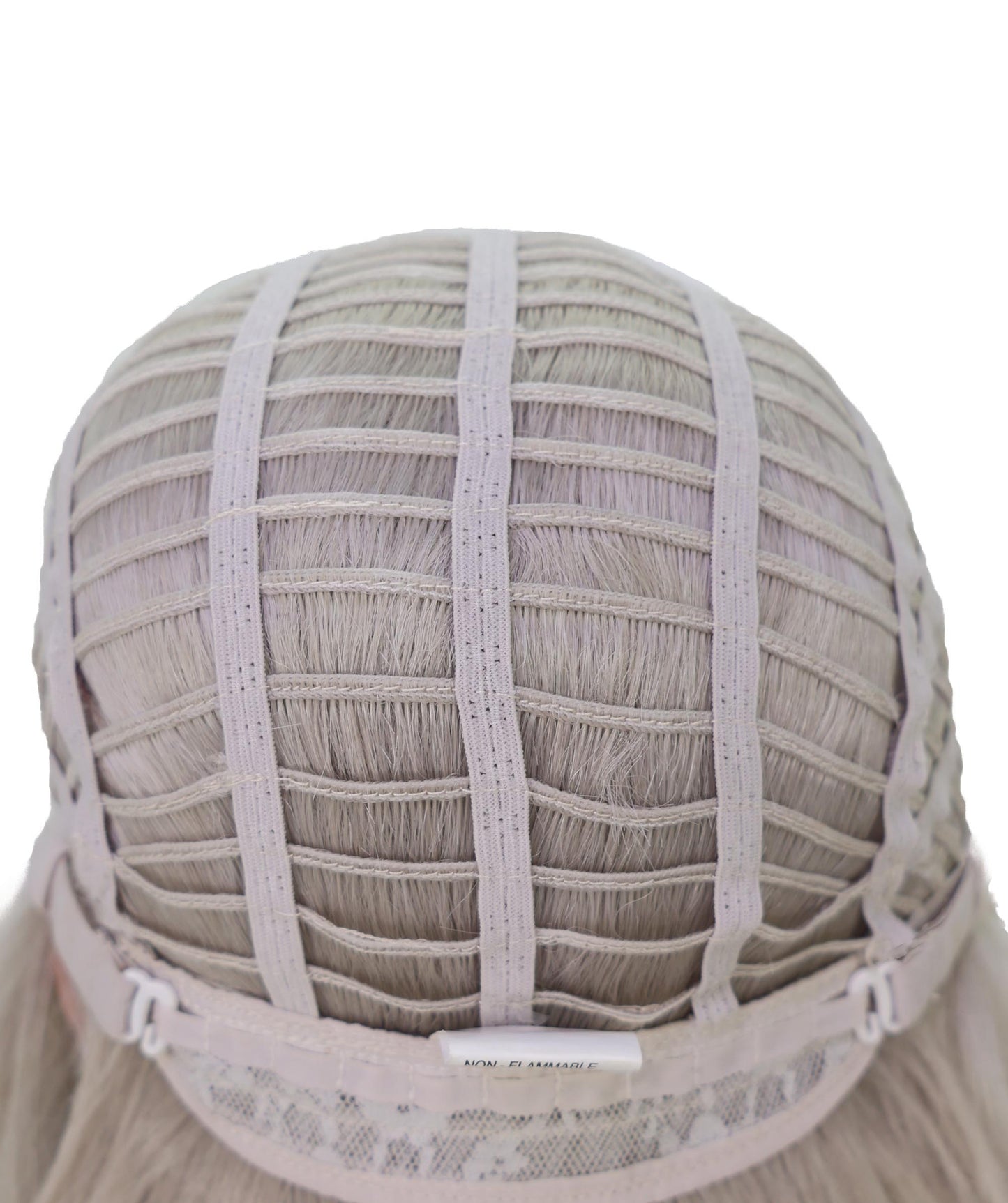 Wigs2you C-186 女性用コスプレウィッグ、グレーとグリーン、ロングストレート、約56cm、フルウィッグ、耐熱ファイバー、キャップレス、アニメスタイル、ハロウィン、コスチュームパーティー、イベント、ステージパフォーマンス、写真撮影、パーティー用。
