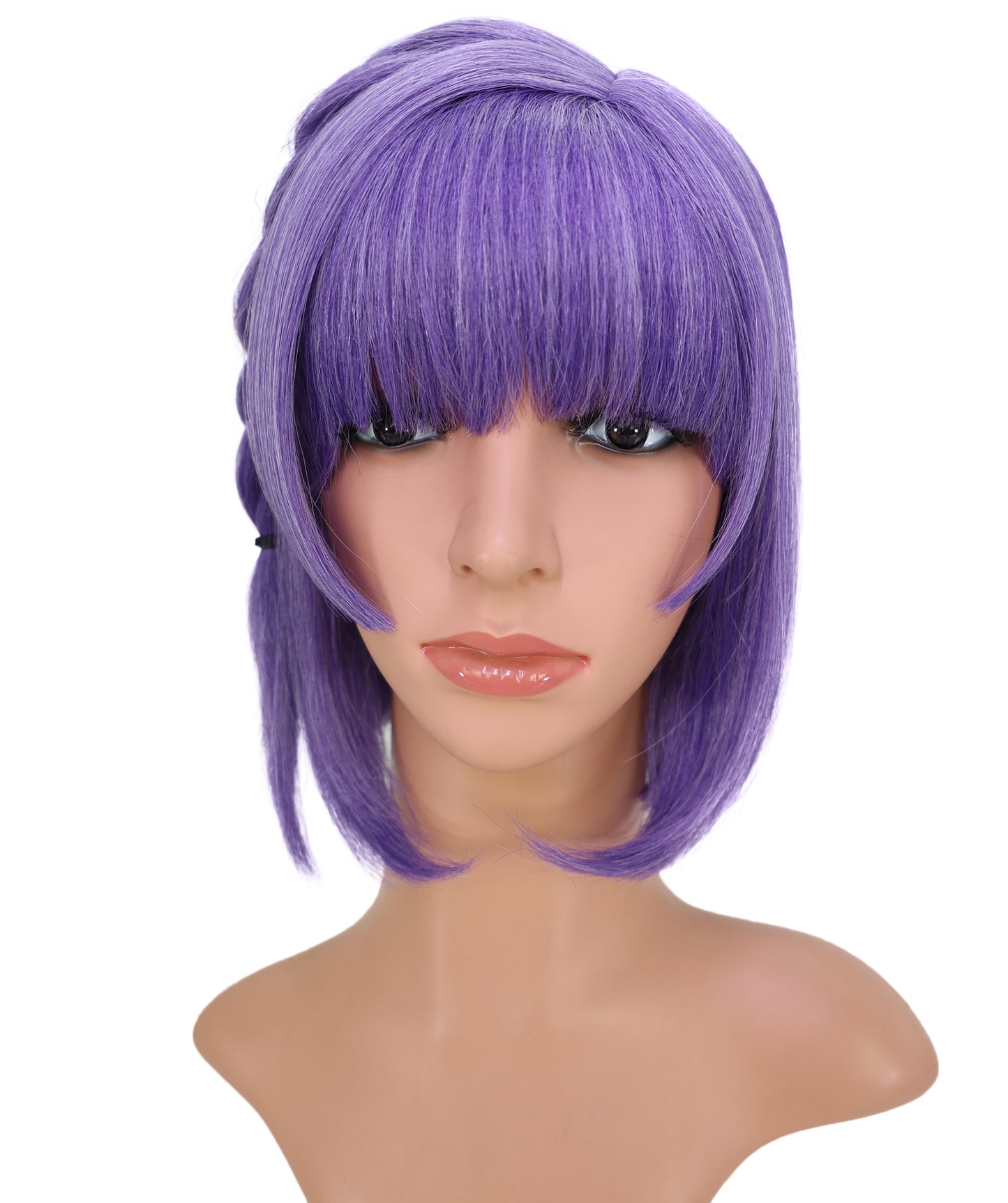 Wigs2you C-190 コスプレウィッグ パープル キャップレス ショート 10.5インチ 耐熱・難燃合成繊維 女性用 コスプ