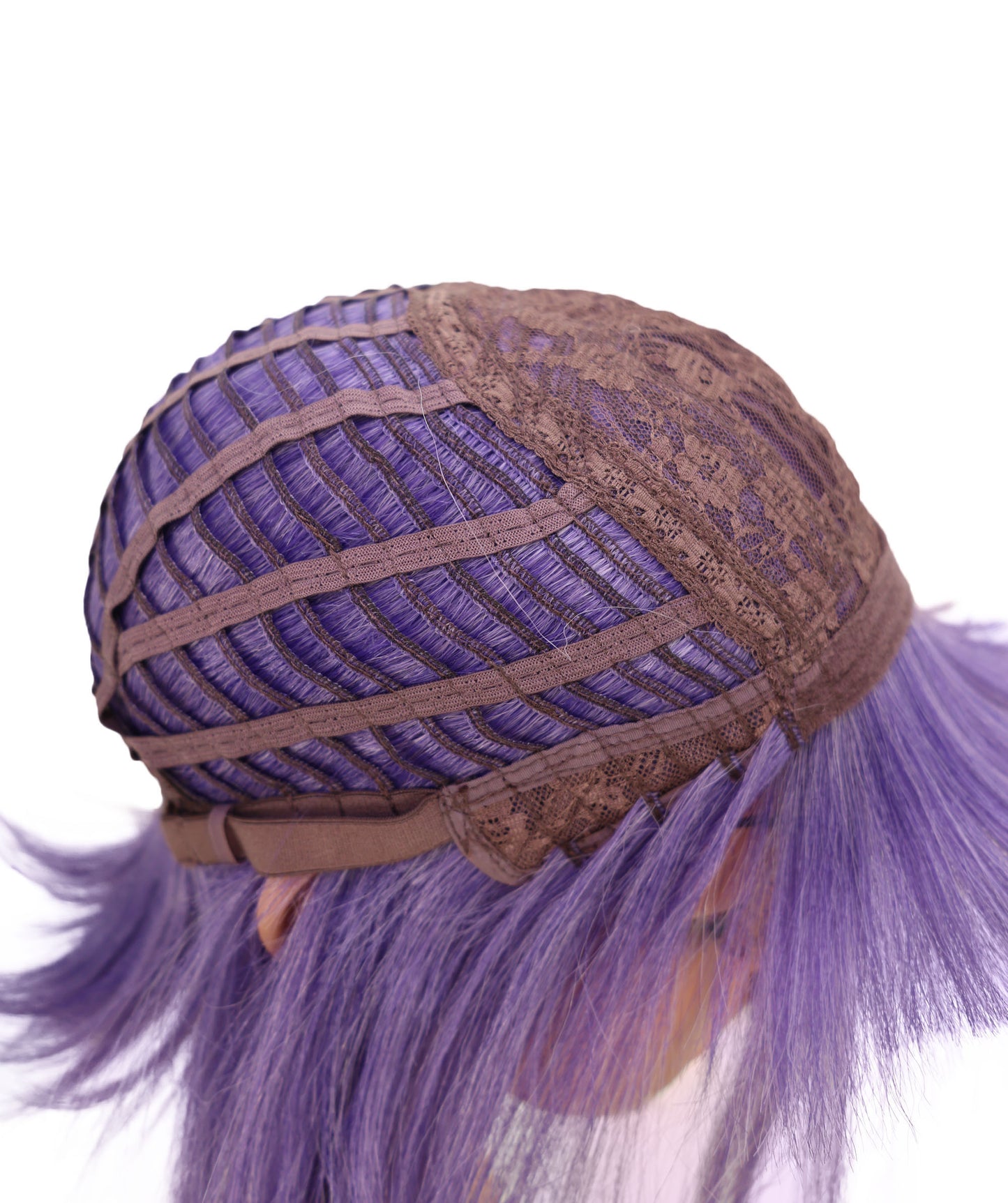 Wigs2you C-190 コスプレウィッグ パープル キャップレス ショート 10.5インチ 耐熱・難燃合成繊維 女性用 コスプ
