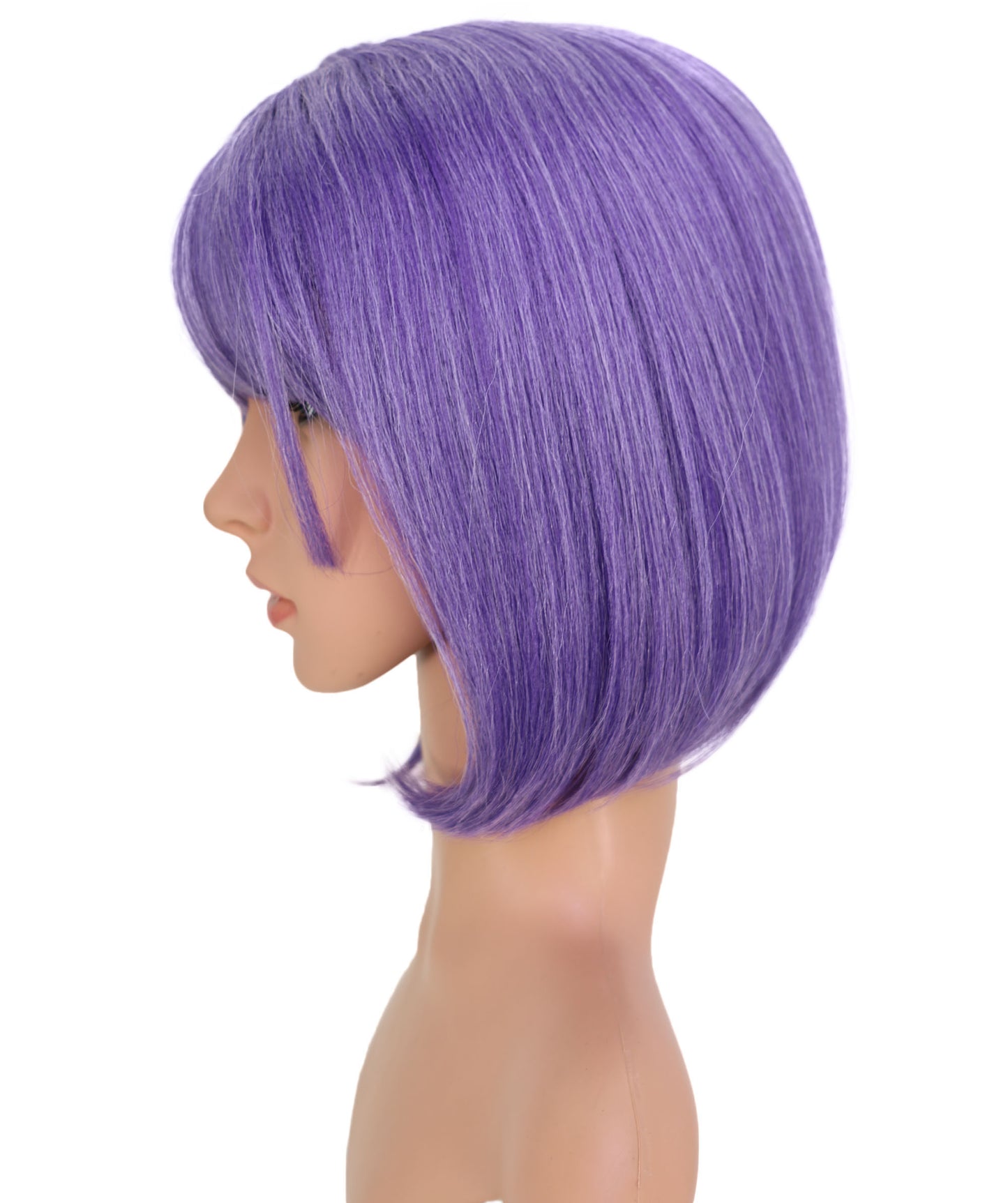 Wigs2you C-190 コスプレウィッグ パープル キャップレス ショート 10.5インチ 耐熱・難燃合成繊維 女性用 コスプ