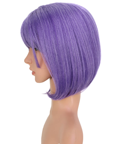 Wigs2you C-190 コスプレウィッグ パープル キャップレス ショート 10.5インチ 耐熱・難燃合成繊維 女性用 コスプ