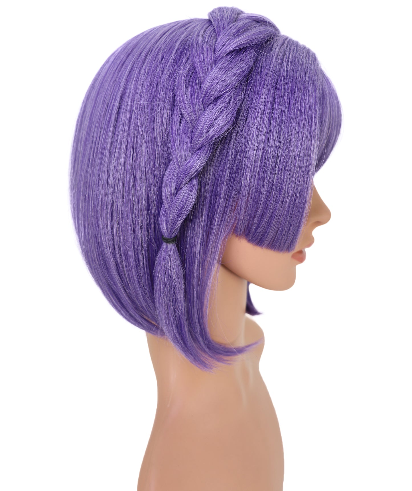 Wigs2you C-190 コスプレウィッグ パープル キャップレス ショート 10.5インチ 耐熱・難燃合成繊維 女性用 コスプ