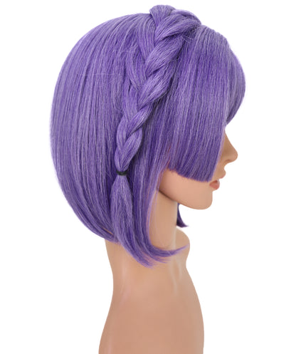 Wigs2you C-190 コスプレウィッグ パープル キャップレス ショート 10.5インチ 耐熱・難燃合成繊維 女性用 コスプ