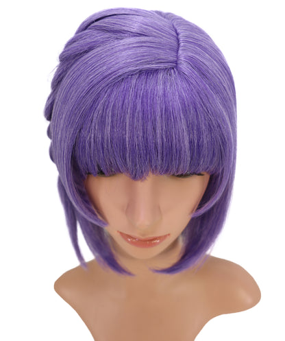 Wigs2you C-190 コスプレウィッグ パープル キャップレス ショート 10.5インチ 耐熱・難燃合成繊維 女性用 コスプ