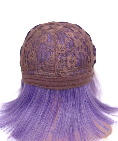 Wigs2you C-190 コスプレウィッグ パープル キャップレス ショート 10.5インチ 耐熱・難燃合成繊維 女性用 コスプ
