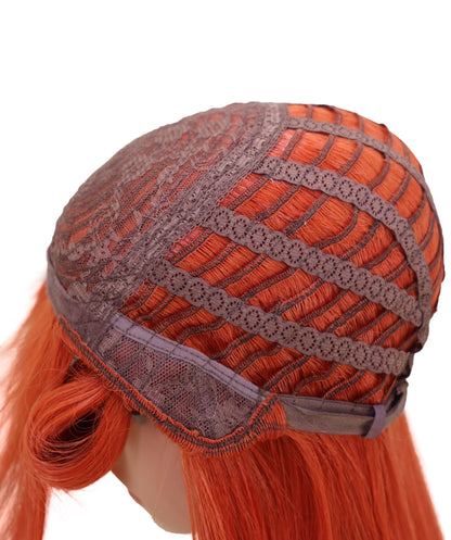 Wigs2you C-191 コスプレウィッグ パンプキンオレンジ ロング 23.5インチ 耐熱・難燃合成繊維 女性用 標準キャッ