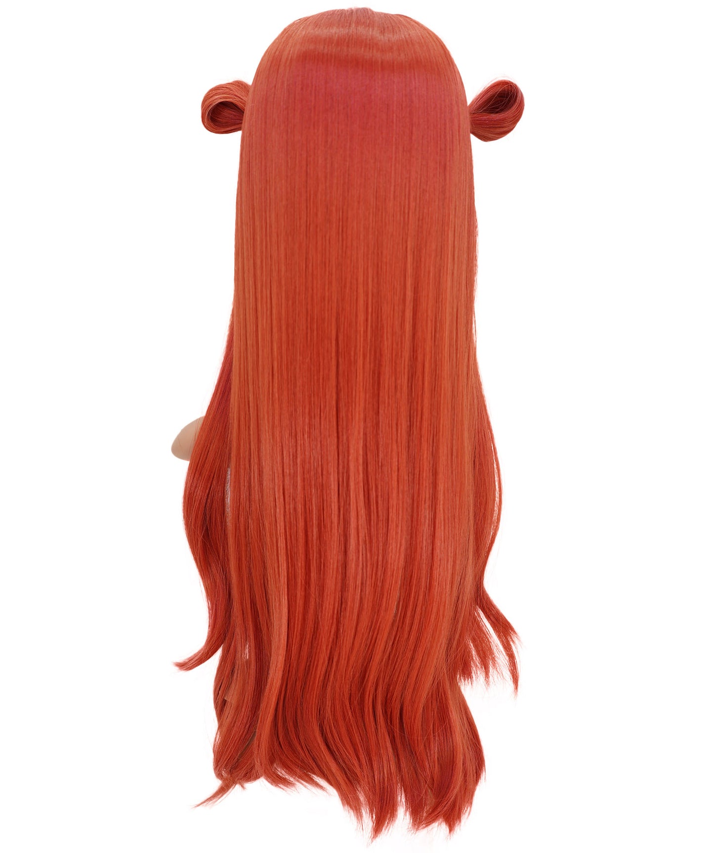 Wigs2you C-191 コスプレウィッグ パンプキンオレンジ ロング 23.5インチ 耐熱・難燃合成繊維 女性用 標準キャッ