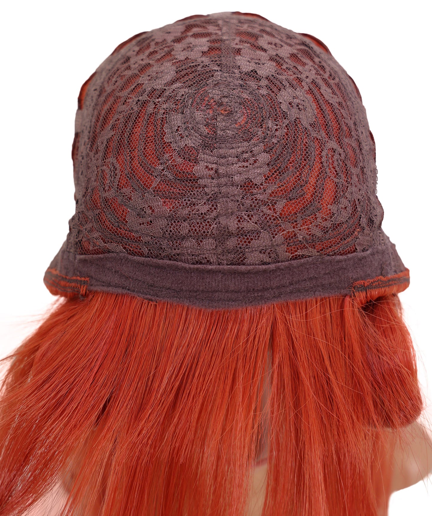 Wigs2you C-191 コスプレウィッグ パンプキンオレンジ ロング 23.5インチ 耐熱・難燃合成繊維 女性用 標準キャッ
