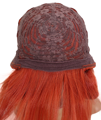Wigs2you C-191 コスプレウィッグ パンプキンオレンジ ロング 23.5インチ 耐熱・難燃合成繊維 女性用 標準キャッ