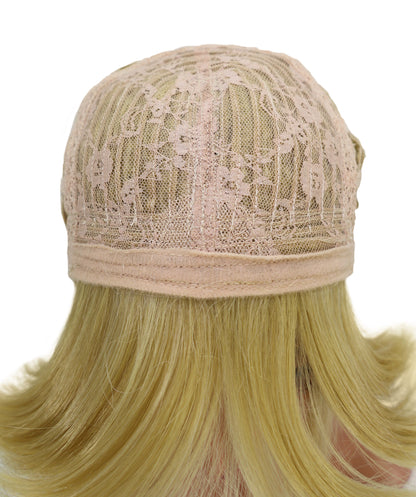 Wigs2you C-192コスプレウィッグ ブロンド 編み込み アニメ風 ロング 29.5インチ キャップレス 耐熱合成繊維 女性用 ハロウィン コスプレ
