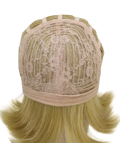 Wigs2you C-192コスプレウィッグ ブロンド 編み込み アニメ風 ロング 29.5インチ キャップレス 耐熱合成繊維 女性用 ハロウィン コスプレ