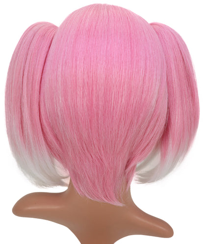 Wigs2you C-193 コスプレウィッグ ピンク ツインテール 12インチ キャップレス アニメ風 耐熱合成繊維 女性用 ハロウィン コスプレ