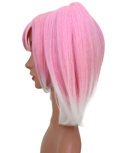 Wigs2you C-193 コスプレウィッグ ピンク ツインテール 12インチ キャップレス アニメ風 耐熱合成繊維 女性用 ハロウィン コスプレ