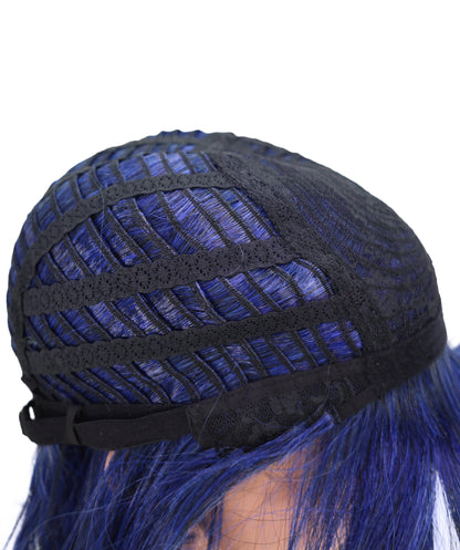 Wigs2you C-194 コスプレウィッグ ダークブルー ショート アニメ風 キャラクター 標準キャップ 合成繊維 女性用 コスプレ