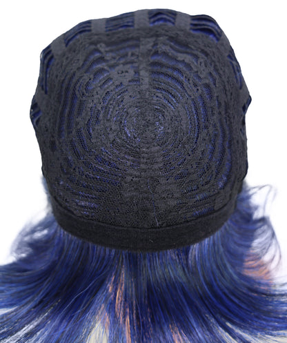 Wigs2you C-194 コスプレウィッグ ダークブルー ショート アニメ風 キャラクター 標準キャップ 合成繊維 女性用 コスプレ