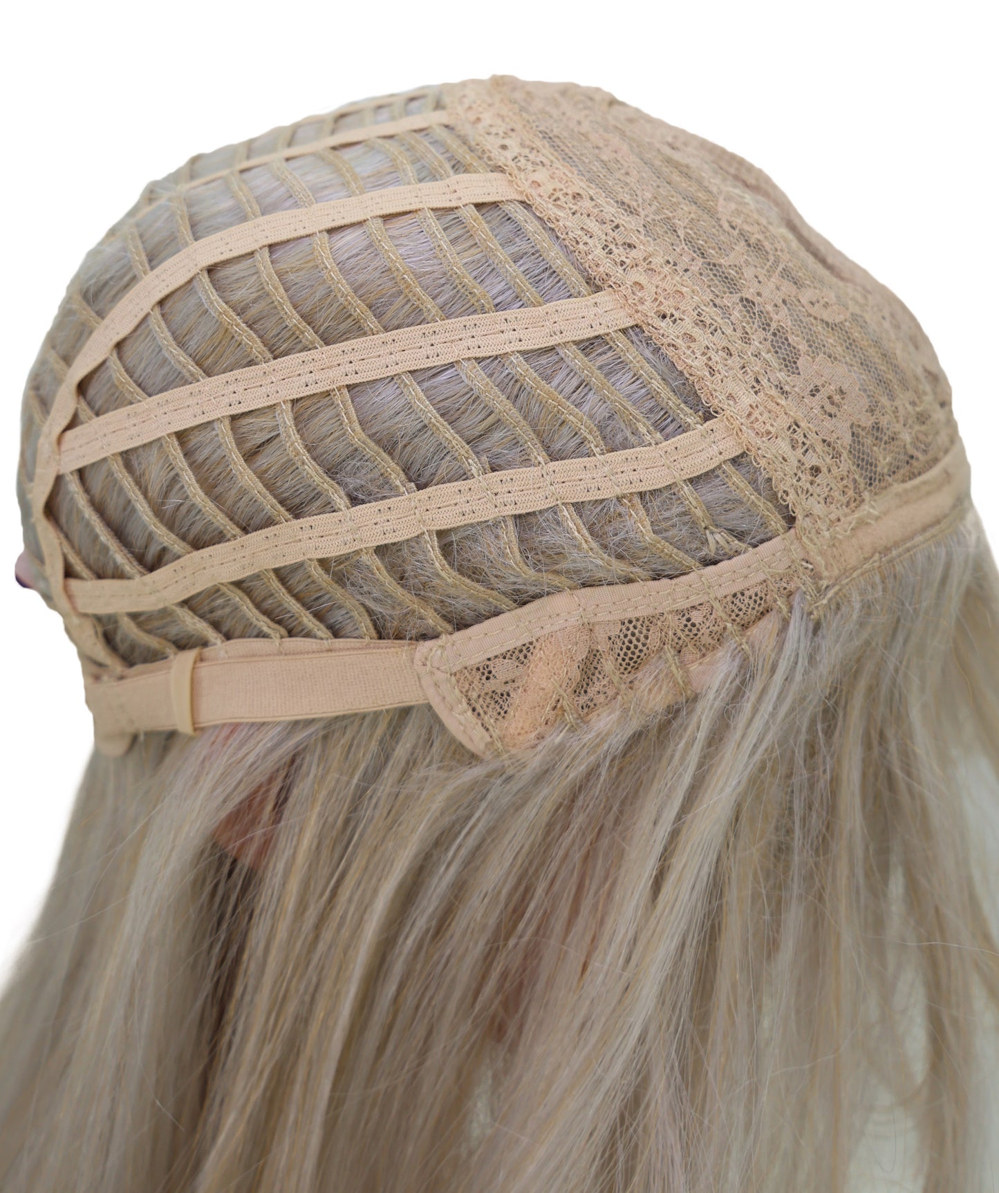 Wigs2you C-195 コスプレウィッグ アッシュブロンド ロング 39.5インチ キャップレス アニメ風 合成繊維 女性用 ハロウィン コスプレ