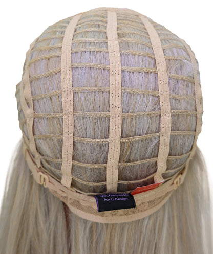 Wigs2you C-195 コスプレウィッグ アッシュブロンド ロング 39.5インチ キャップレス アニメ風 合成繊維 女性用 ハロウィン コスプレ