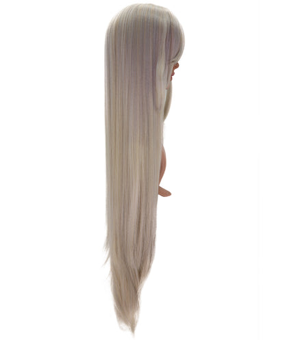 Wigs2you C-195 コスプレウィッグ アッシュブロンド ロング 39.5インチ キャップレス アニメ風 合成繊維 女性用 ハロウィン コスプレ