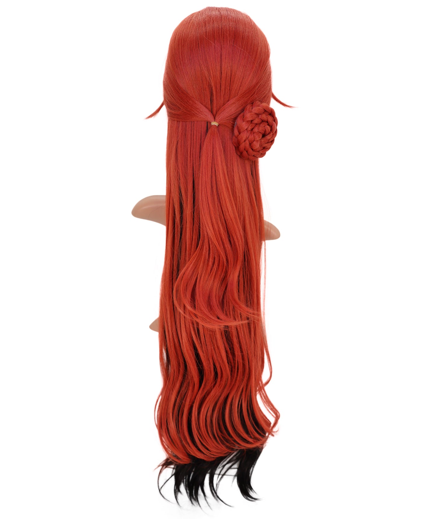 Wigs2you C-197 コスプレウィッグ ファイアーレッド ロング 34インチ 標準キャップ アニメ風 合成繊維 女性用 コスプレ