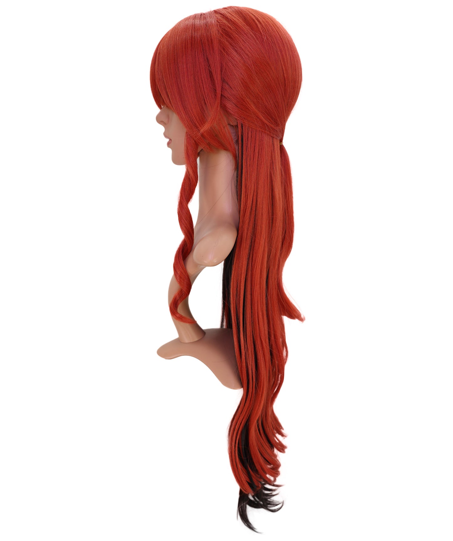 Wigs2you C-197 コスプレウィッグ ファイアーレッド ロング 34インチ 標準キャップ アニメ風 合成繊維 女性用 コスプレ