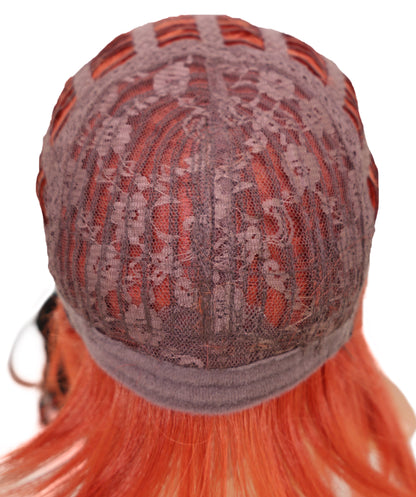 Wigs2you C-197 コスプレウィッグ ファイアーレッド ロング 34インチ 標準キャップ アニメ風 合成繊維 女性用 コスプレ