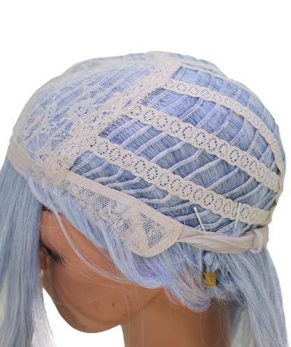 Wigs2you C-199 コスプレウィッグ ライトアッシュブルー ショート 15インチ 標準キャップ アニメ風 合成繊維 女性用 ハロウィン コスプレ