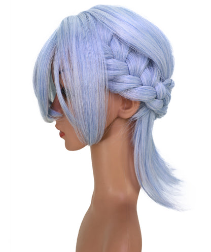 Wigs2you C-199 コスプレウィッグ ライトアッシュブルー ショート 15インチ 標準キャップ アニメ風 合成繊維 女性用 ハロウィン コスプレ