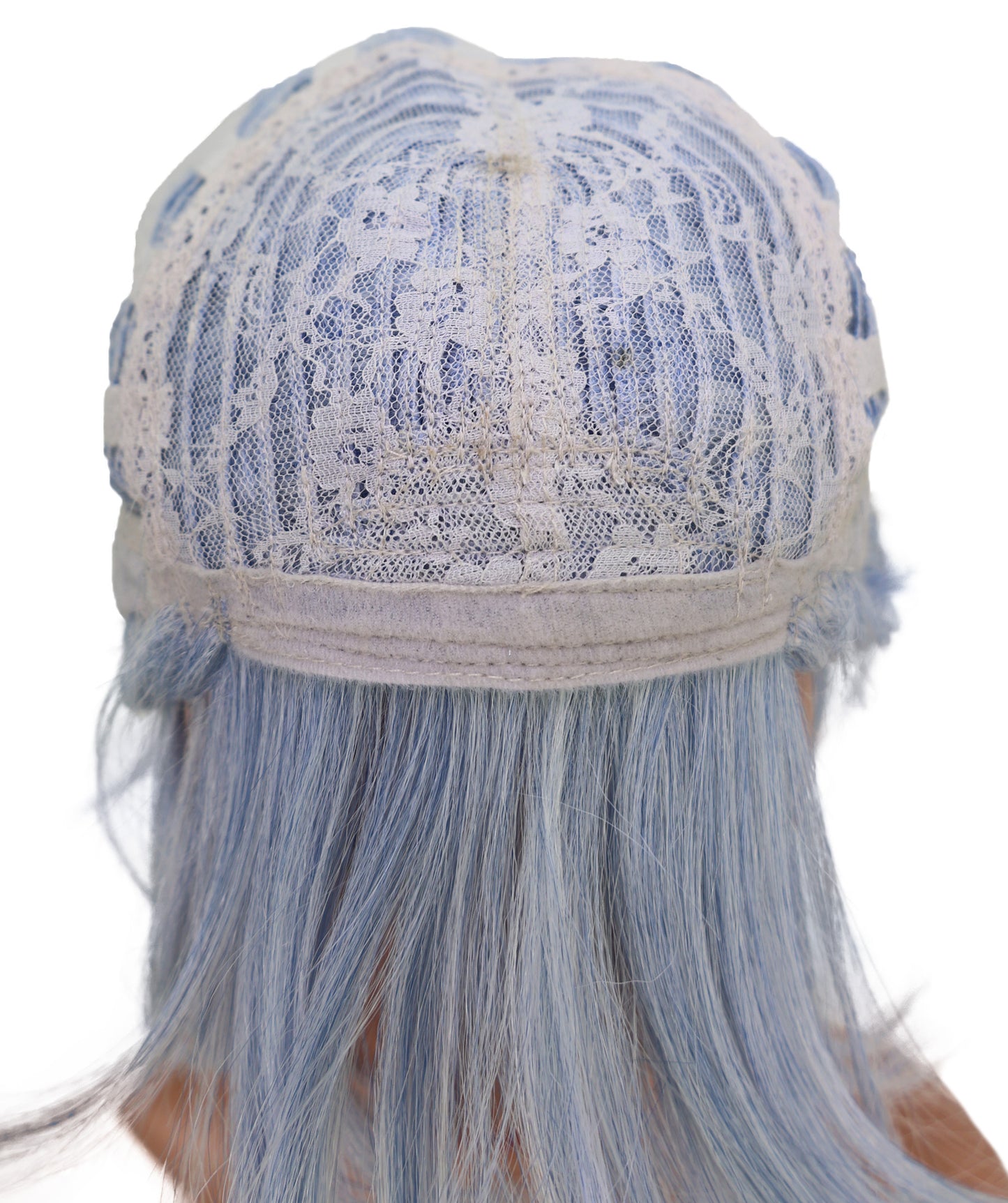 Wigs2you C-199 コスプレウィッグ ライトアッシュブルー ショート 15インチ 標準キャップ アニメ風 合成繊維 女性用 ハロウィン コスプレ