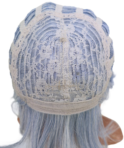 Wigs2you C-199 コスプレウィッグ ライトアッシュブルー ショート 15インチ 標準キャップ アニメ風 合成繊維 女性用 ハロウィン コスプレ