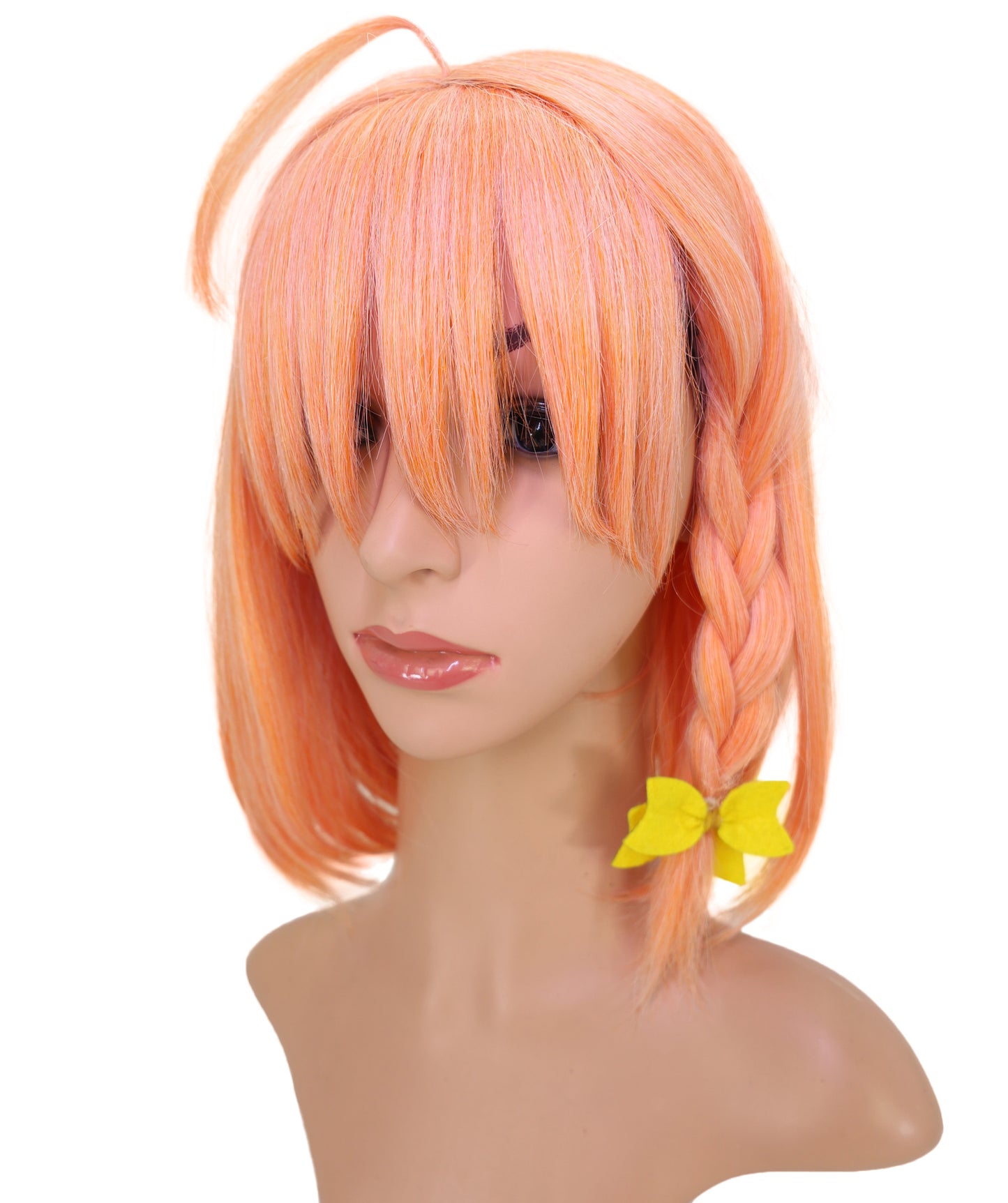 Wigs2you C-200 コスプレウィッグ コーラルオレンジ ショート 13インチ 標準キャップ アニメ風 合成繊維 女性用 コスプレ