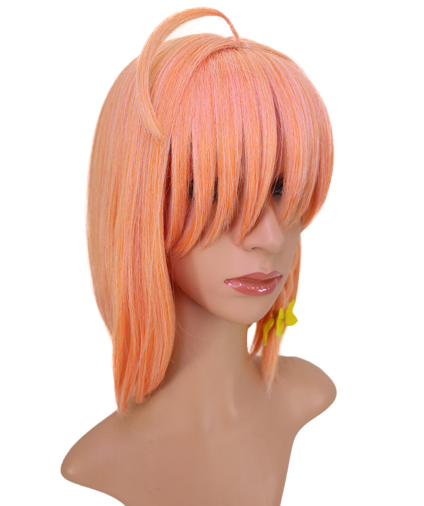 Wigs2you C-200 コスプレウィッグ コーラルオレンジ ショート 13インチ 標準キャップ アニメ風 合成繊維 女性用 コスプレ