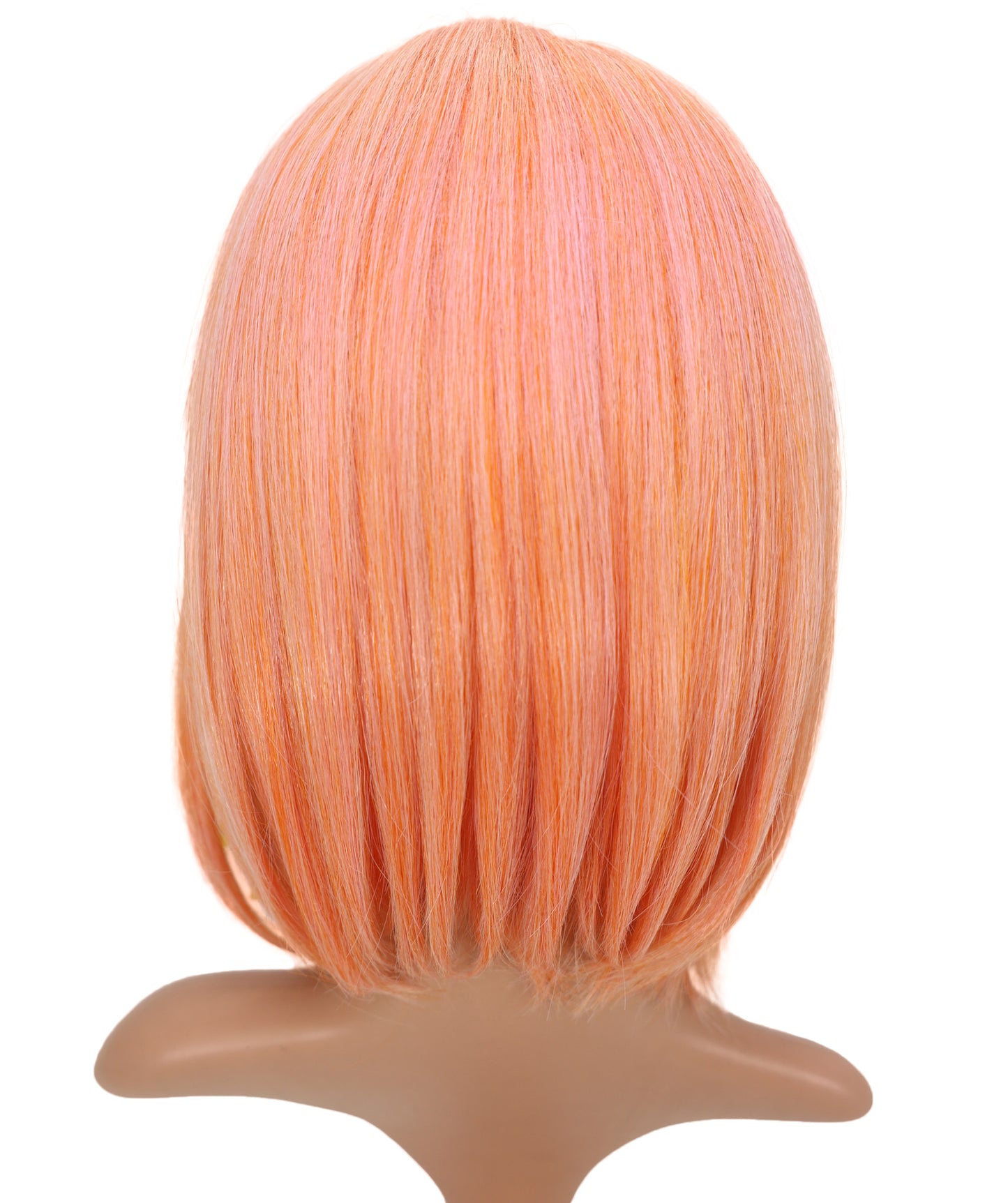 Wigs2you C-200 コスプレウィッグ コーラルオレンジ ショート 13インチ 標準キャップ アニメ風 合成繊維 女性用 コスプレ