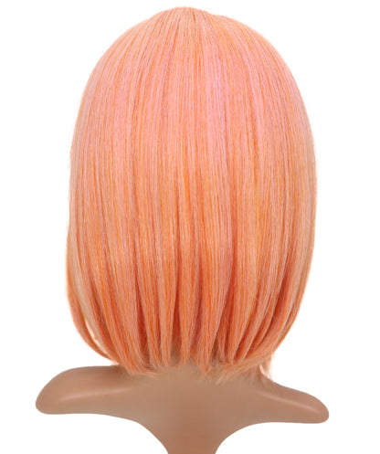 Wigs2you C-200 コスプレウィッグ コーラルオレンジ ショート 13インチ 標準キャップ アニメ風 合成繊維 女性用 コスプレ