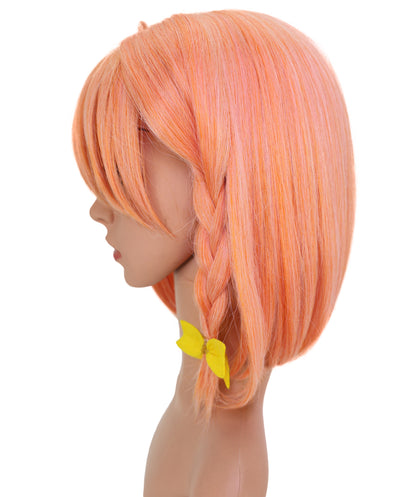 Wigs2you C-200 コスプレウィッグ コーラルオレンジ ショート 13インチ 標準キャップ アニメ風 合成繊維 女性用 コスプレ