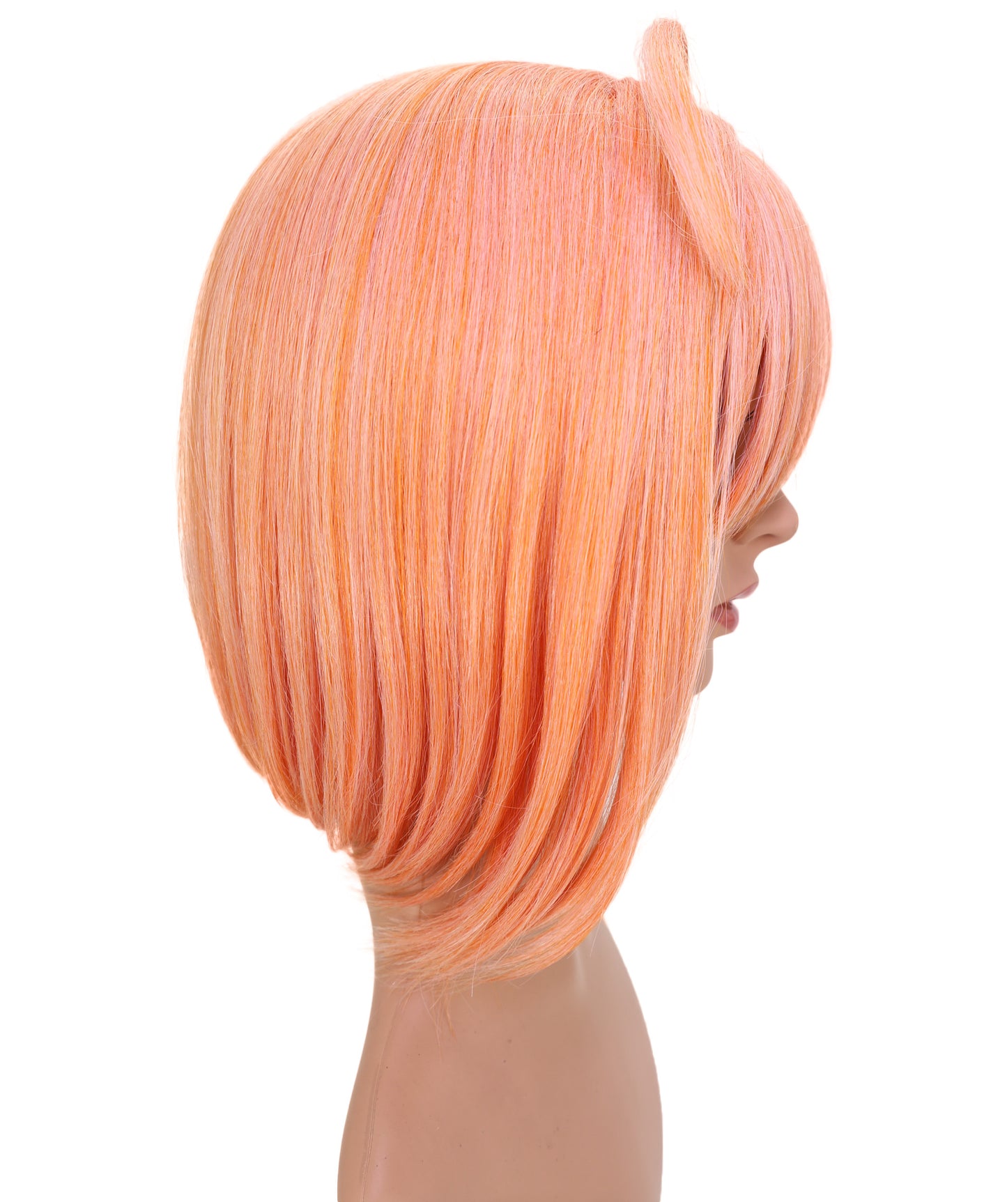 Wigs2you C-200 コスプレウィッグ コーラルオレンジ ショート 13インチ 標準キャップ アニメ風 合成繊維 女性用 コスプレ