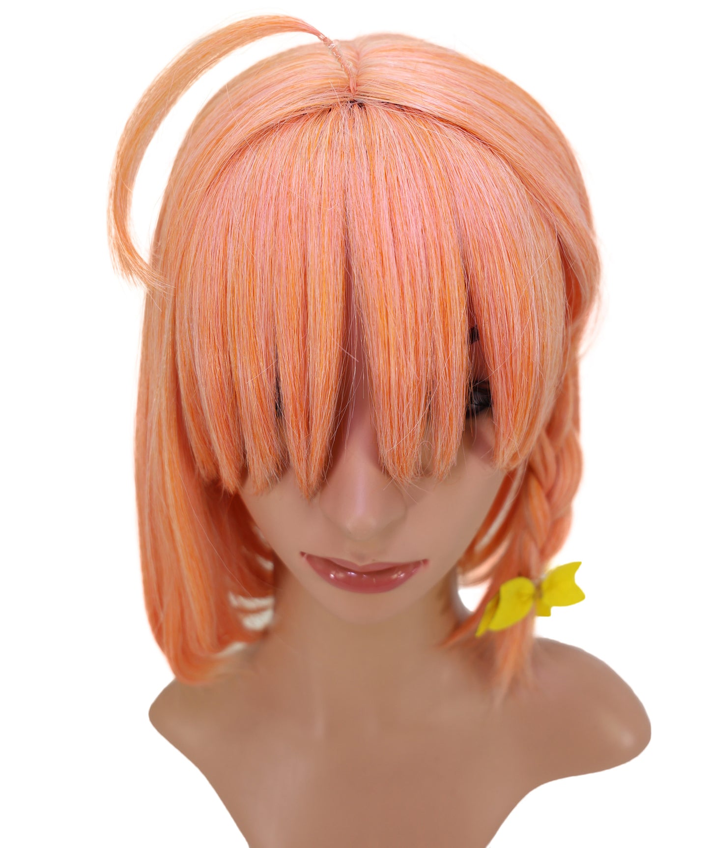 Wigs2you C-200 コスプレウィッグ コーラルオレンジ ショート 13インチ 標準キャップ アニメ風 合成繊維 女性用 コスプレ