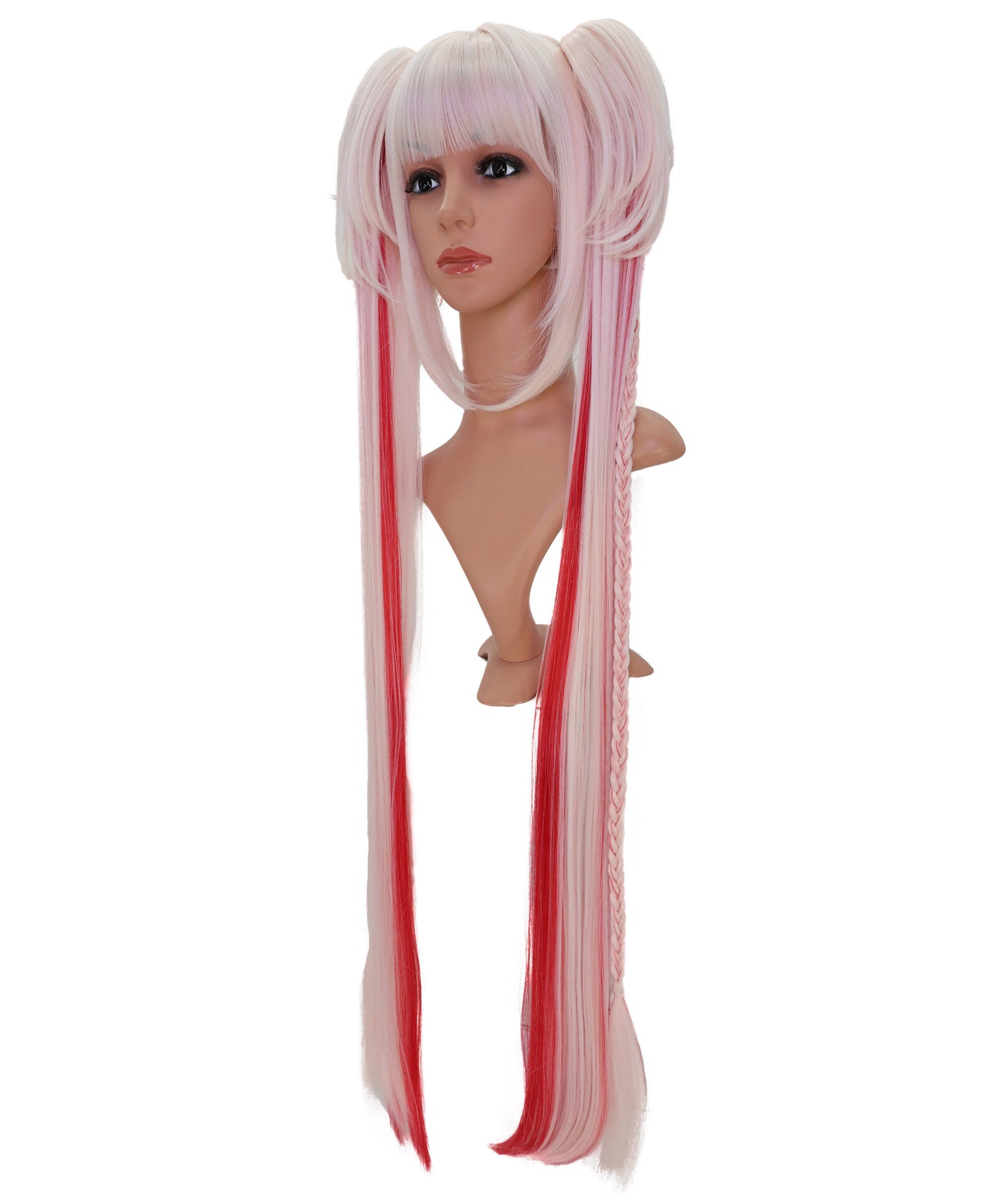 Wigs2you C-202コスプレウィッグ マルチカラー ロングストレート 39インチ 標準キャップ 女性用 ハロウィン コスプレ