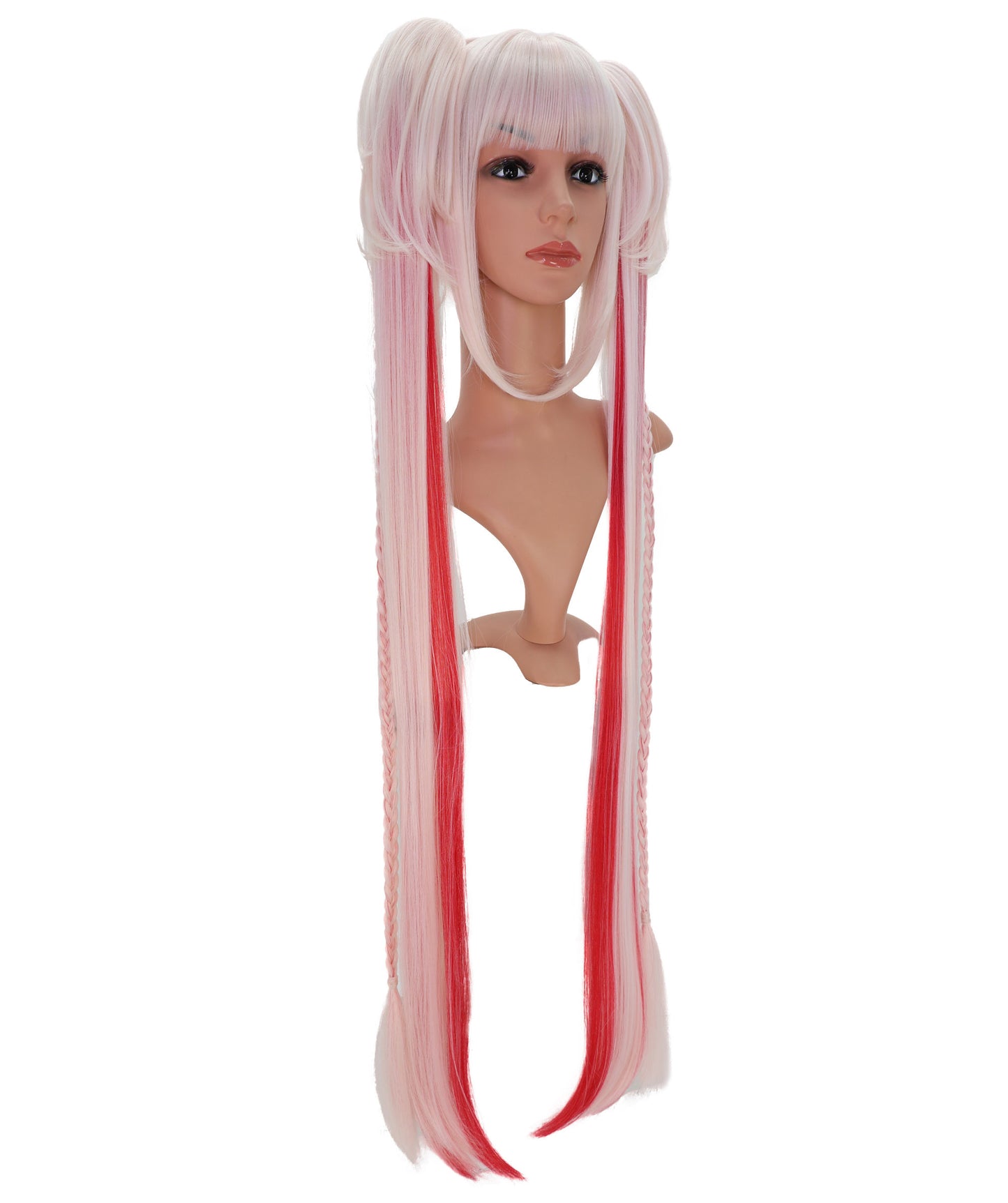 Wigs2you C-202コスプレウィッグ マルチカラー ロングストレート 39インチ 標準キャップ 女性用 ハロウィン コスプレ