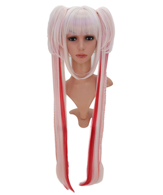 Wigs2you C-202コスプレウィッグ マルチカラー ロングストレート 39インチ 標準キャップ 女性用 ハロウィン コスプレ