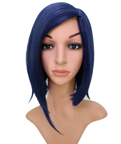 Wigs2you C-203 コスプレウィッグ ダークネイビーブルー ショートボブ 13インチ 難燃ファイバー 女性用 コスプレ