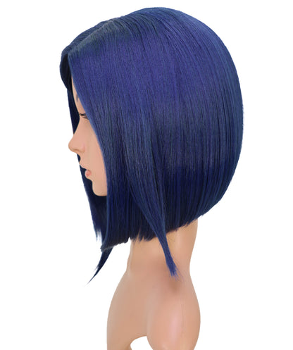 Wigs2you C-203 コスプレウィッグ ダークネイビーブルー ショートボブ 13インチ 難燃ファイバー 女性用 コスプレ