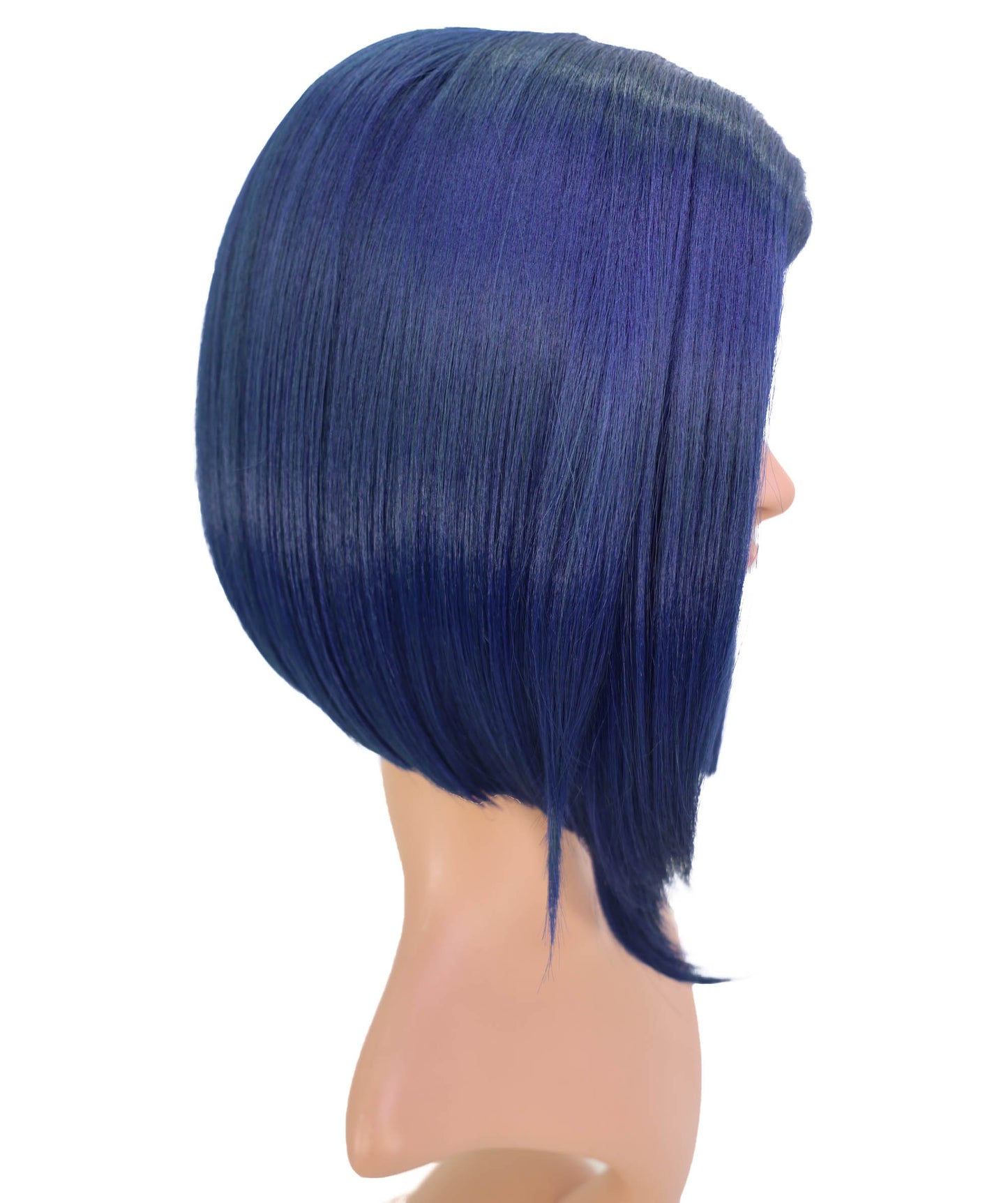 Wigs2you C-203 コスプレウィッグ ダークネイビーブルー ショートボブ 13インチ 難燃ファイバー 女性用 コスプレ