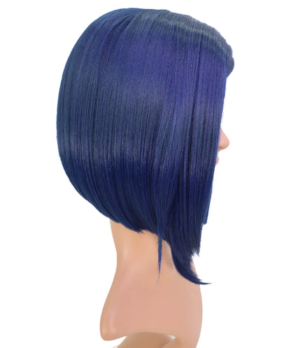 Wigs2you C-203 コスプレウィッグ ダークネイビーブルー ショートボブ 13インチ 難燃ファイバー 女性用 コスプレ